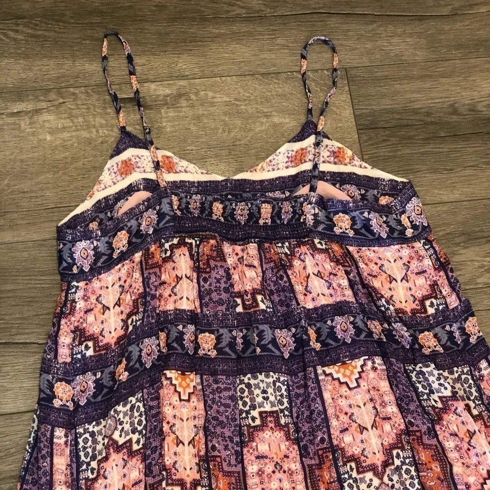 Lucky Brand Tapestry Print Sleeveless Midi Dress